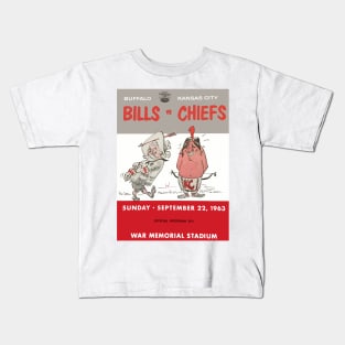 Vintage Buffalo Bills Program Kids T-Shirt